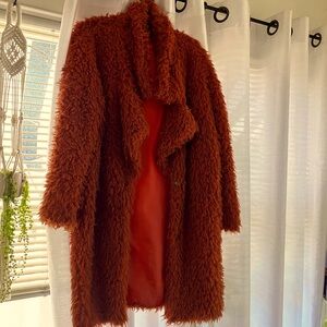 36 Point 5 Faux Fur Coat
